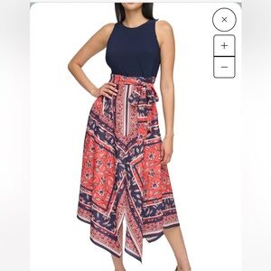 Beautiful sleeveless, flattering women’s dress, size 12